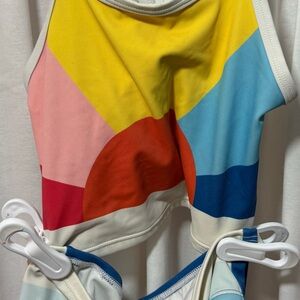 Hanna Anderson color block Tankini Set